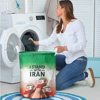I Stand With Iran Laundry Basket Freedom for the Iranian People