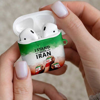 I Stand With Iran AirPods Case Freedom for the Iranian People
