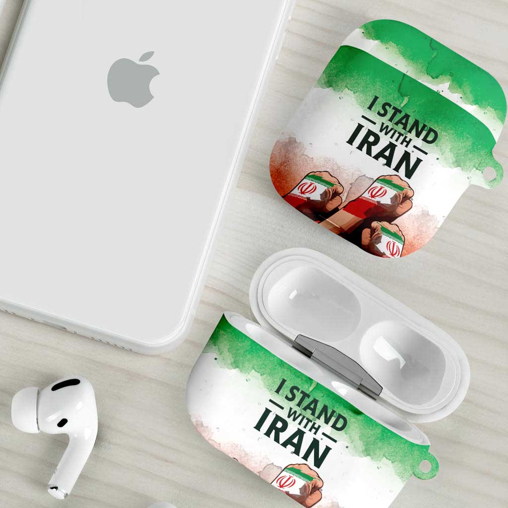 I Stand With Iran AirPods Case Freedom for the Iranian People