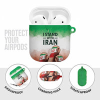 I Stand With Iran AirPods Case Freedom for the Iranian People
