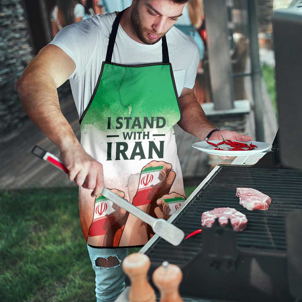 I Stand With Iran Apron Freedom for the Iranian People