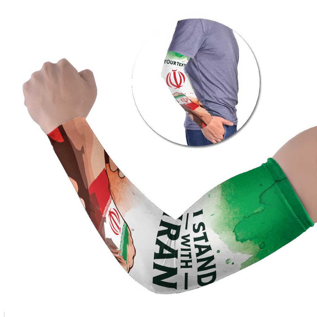 I Stand With Iran Personalized Arm Sleeves Freedom for the Iranian People
