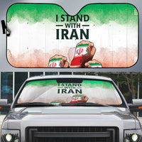 I Stand With Iran Auto Sun Shade Freedom for the Iranian People