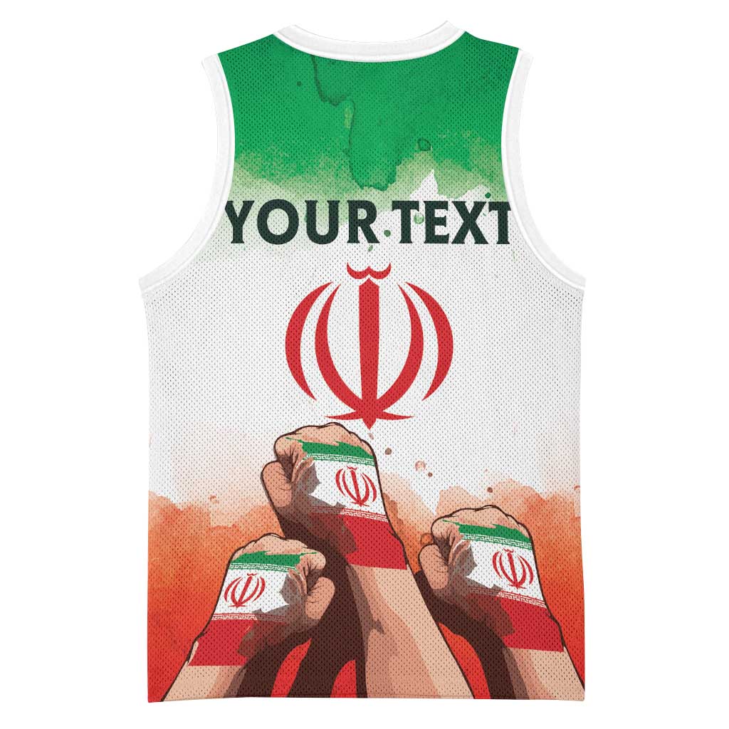 I Stand With Iran Personalized Basketball Jersey Freedom for the Iranian People