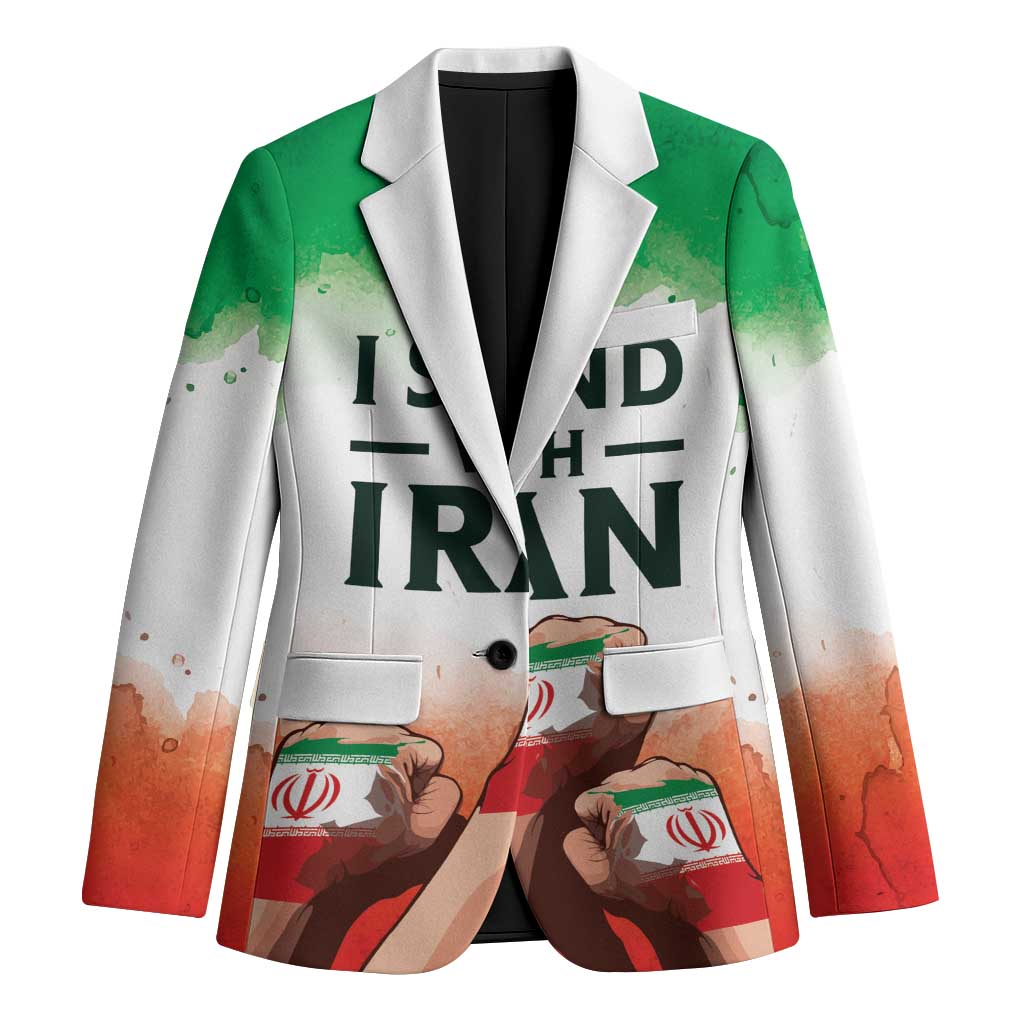 I Stand With Iran Personalized Blazer Freedom for the Iranian People
