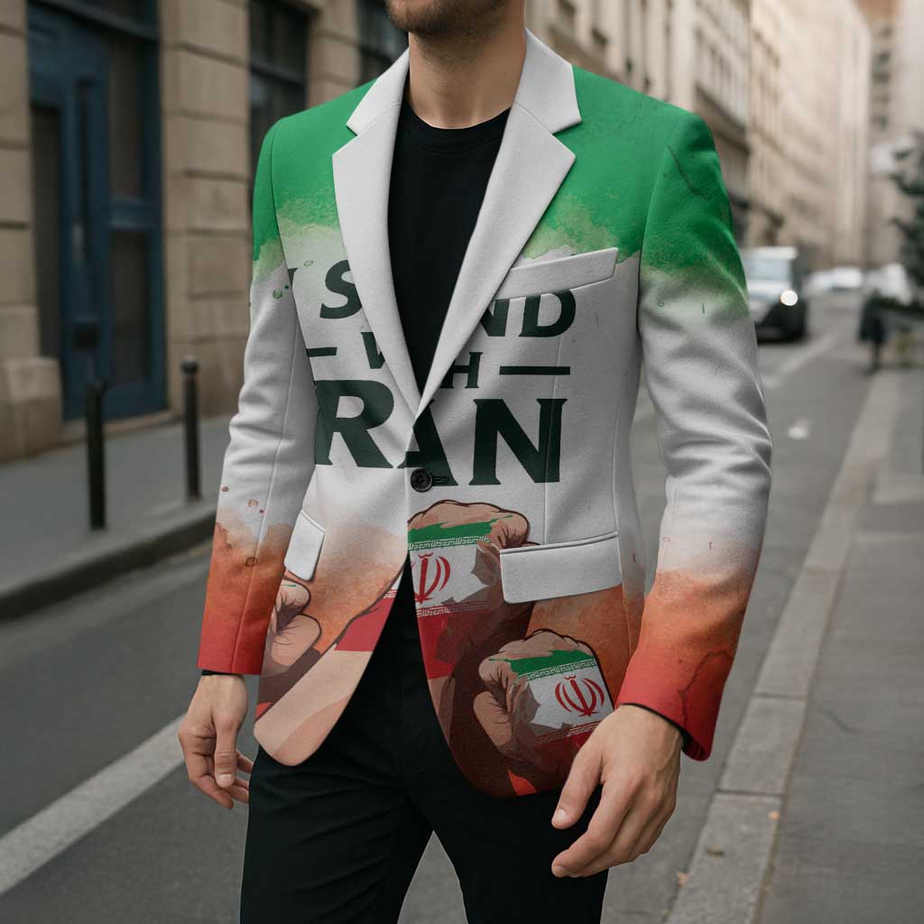 I Stand With Iran Personalized Blazer Freedom for the Iranian People