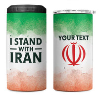I Stand With Iran Personalized 4 in 1 Can Cooler Tumbler Freedom for the Iranian People