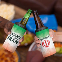 I Stand With Iran Personalized 4 in 1 Can Cooler Tumbler Freedom for the Iranian People