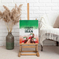 I Stand With Iran Canvas Wall Art Freedom for the Iranian People