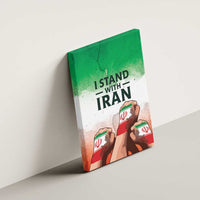 I Stand With Iran Canvas Wall Art Freedom for the Iranian People