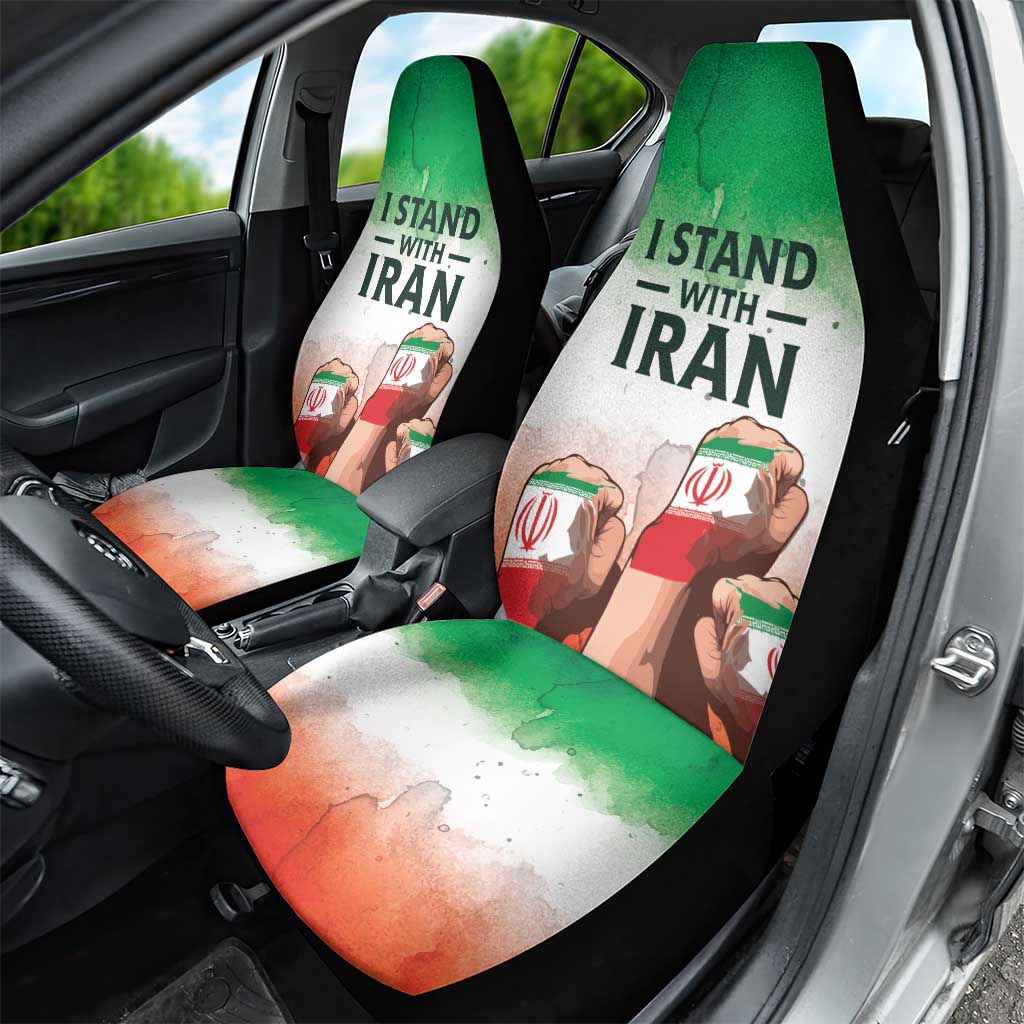 I Stand With Iran Car Seat Cover Freedom for the Iranian People
