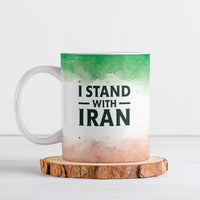 I Stand With Iran Personalized Ceramic Mug Freedom for the Iranian People