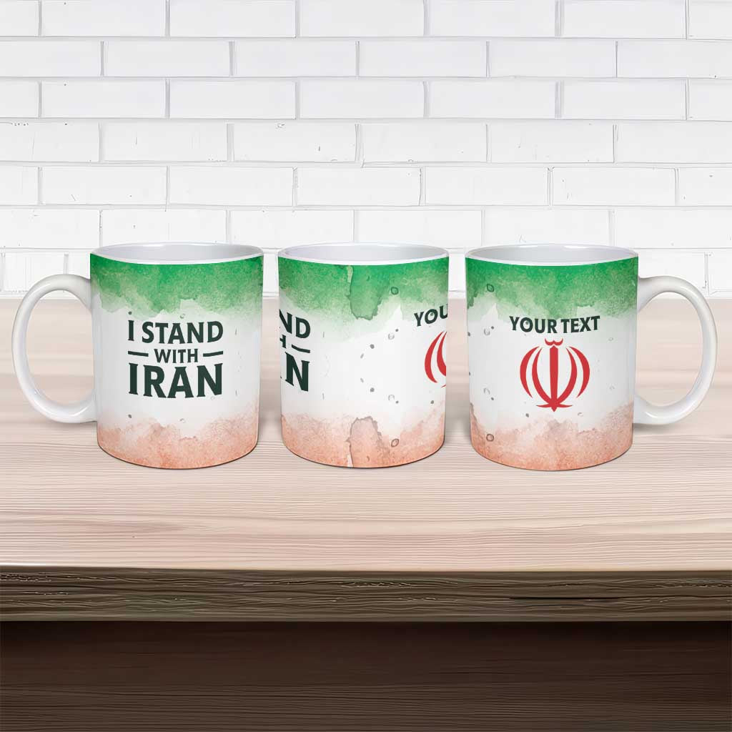 I Stand With Iran Personalized Ceramic Mug Freedom for the Iranian People