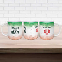 I Stand With Iran Personalized Ceramic Mug Freedom for the Iranian People