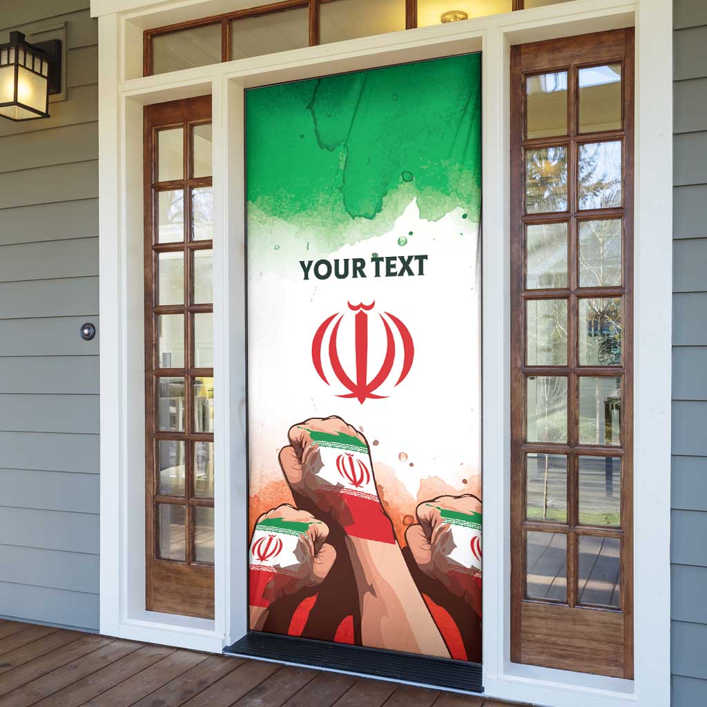 I Stand With Iran Personalized Door Cover Freedom for the Iranian People