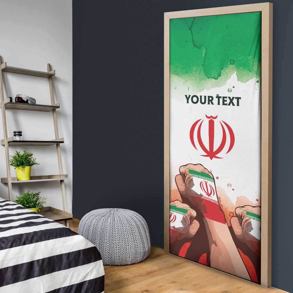 I Stand With Iran Personalized Door Cover Freedom for the Iranian People