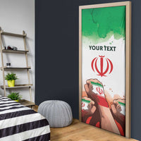 I Stand With Iran Personalized Door Cover Freedom for the Iranian People
