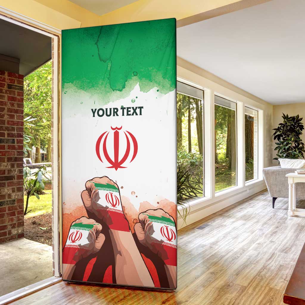 I Stand With Iran Personalized Door Cover Freedom for the Iranian People