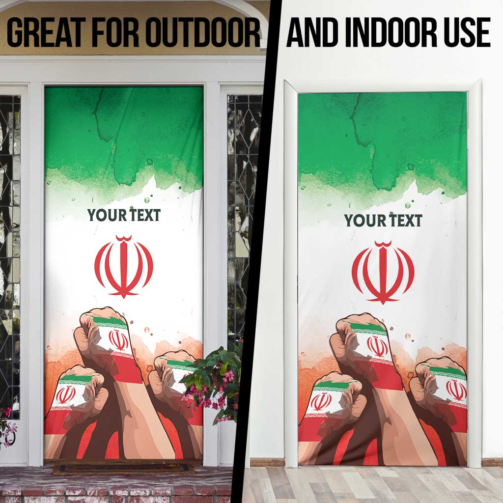 I Stand With Iran Personalized Door Cover Freedom for the Iranian People