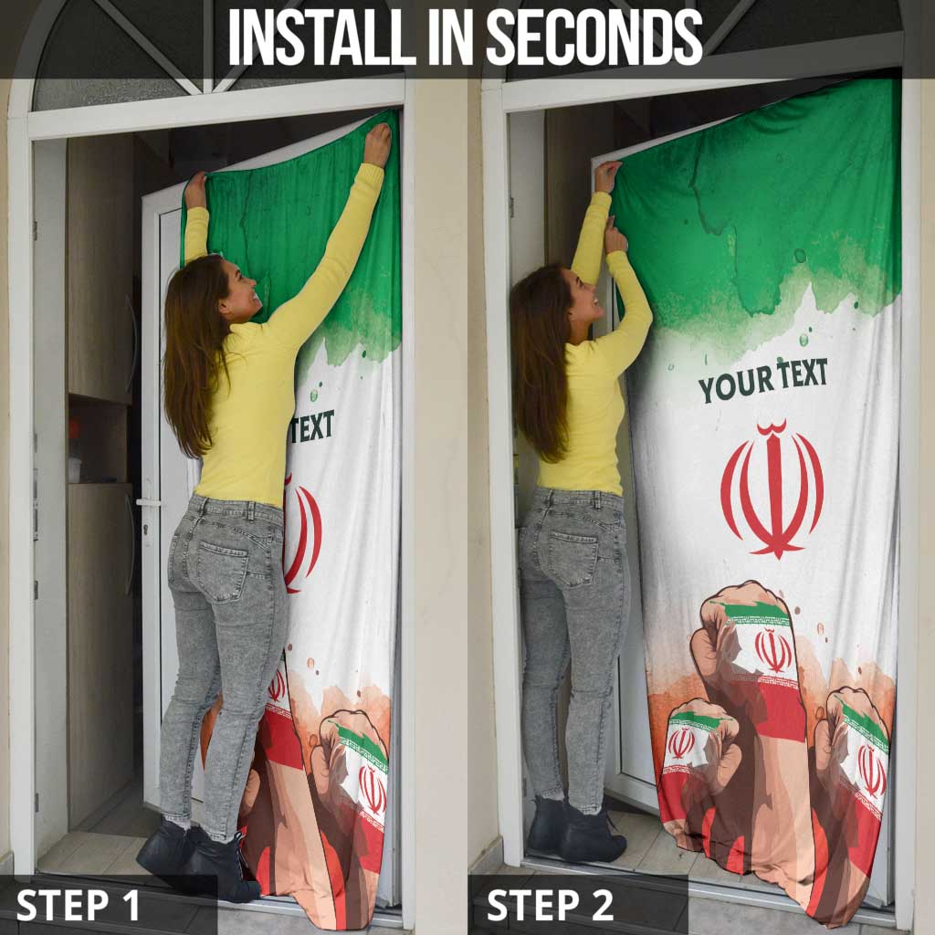 I Stand With Iran Personalized Door Cover Freedom for the Iranian People