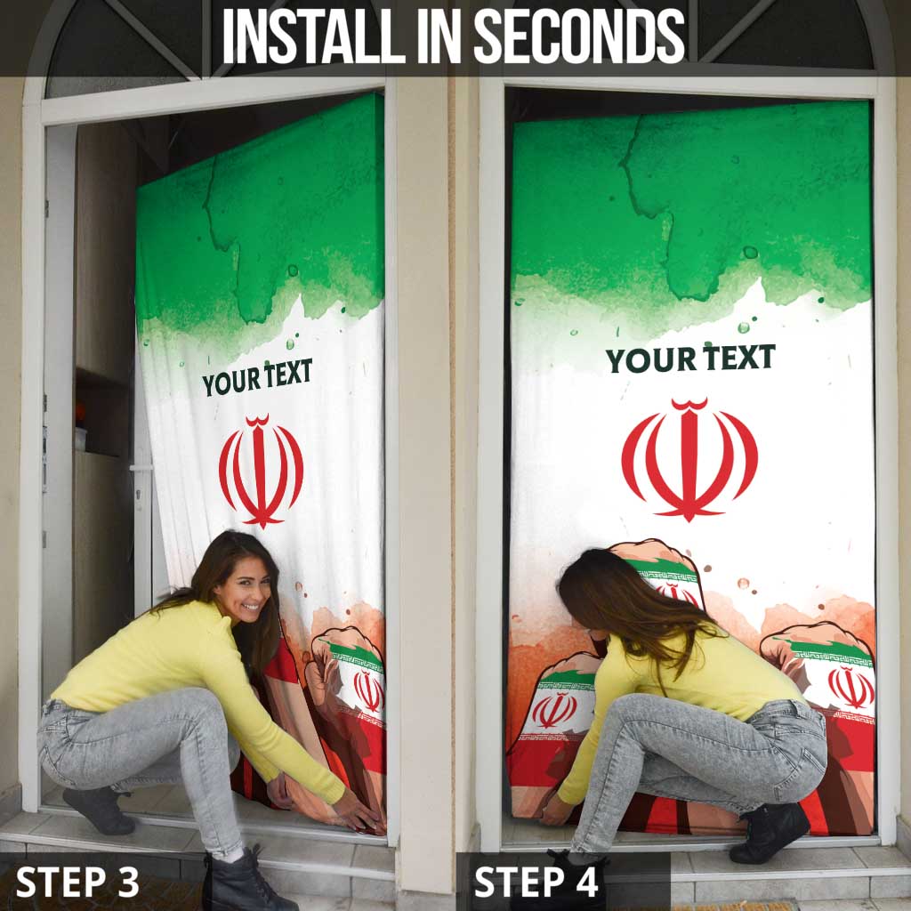 I Stand With Iran Personalized Door Cover Freedom for the Iranian People
