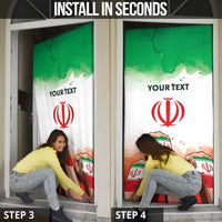 I Stand With Iran Personalized Door Cover Freedom for the Iranian People