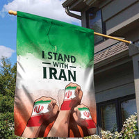 I Stand With Iran Garden Flag Freedom for the Iranian People