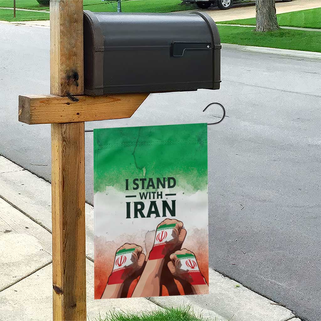 I Stand With Iran Garden Flag Freedom for the Iranian People