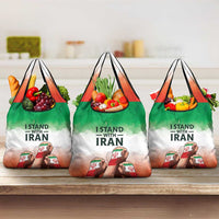 I Stand With Iran Grocery Bag Freedom for the Iranian People