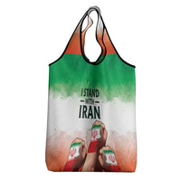 I Stand With Iran Grocery Bag Freedom for the Iranian People