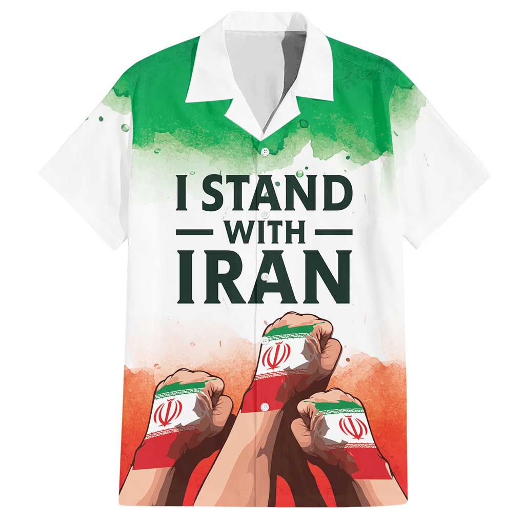 I Stand With Iran Personalized Hawaiian Shirt Freedom for the Iranian People