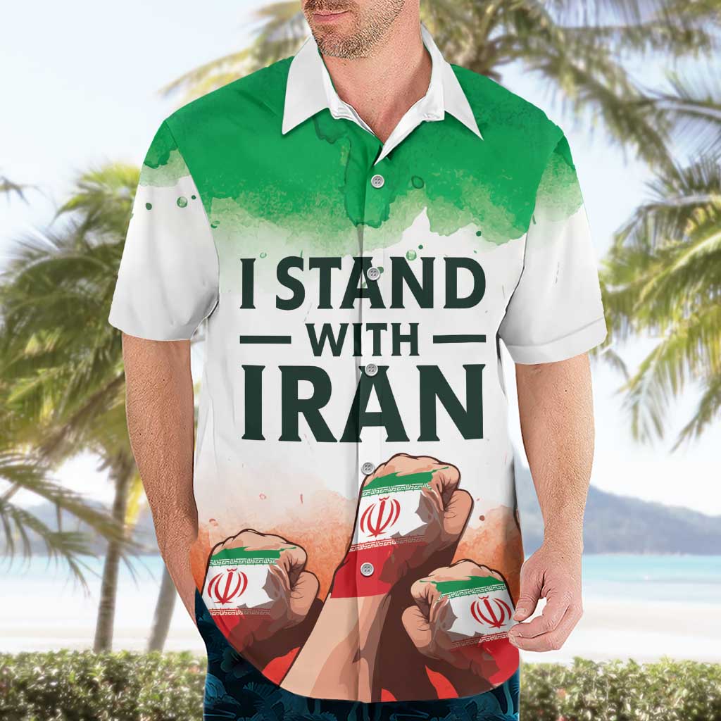 I Stand With Iran Personalized Hawaiian Shirt Freedom for the Iranian People