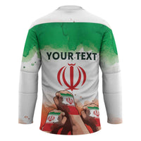 I Stand With Iran Personalized Hockey Jersey Freedom for the Iranian People