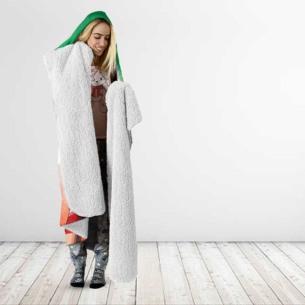 I Stand With Iran Hooded Blanket Freedom for the Iranian People
