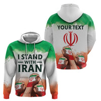 I Stand With Iran Personalized Hoodie Freedom for the Iranian People