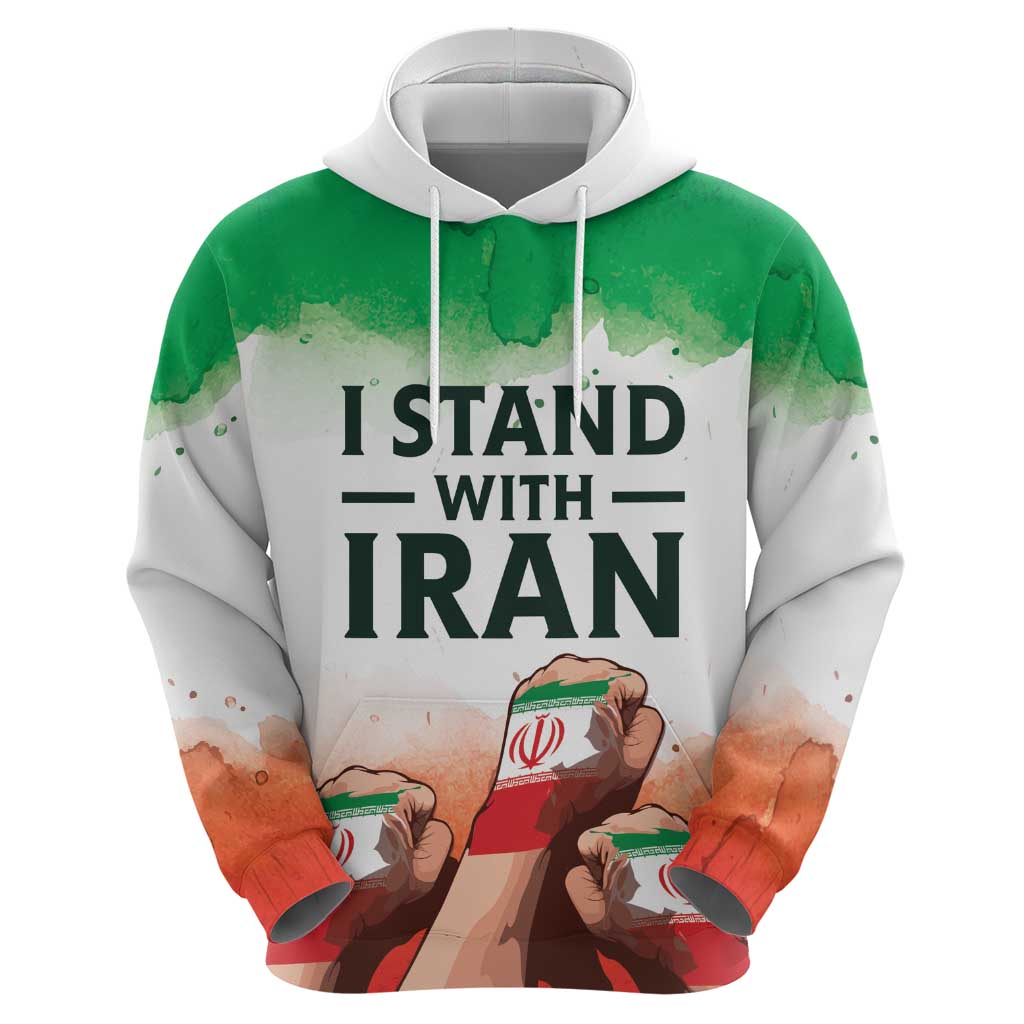 I Stand With Iran Personalized Hoodie Freedom for the Iranian People