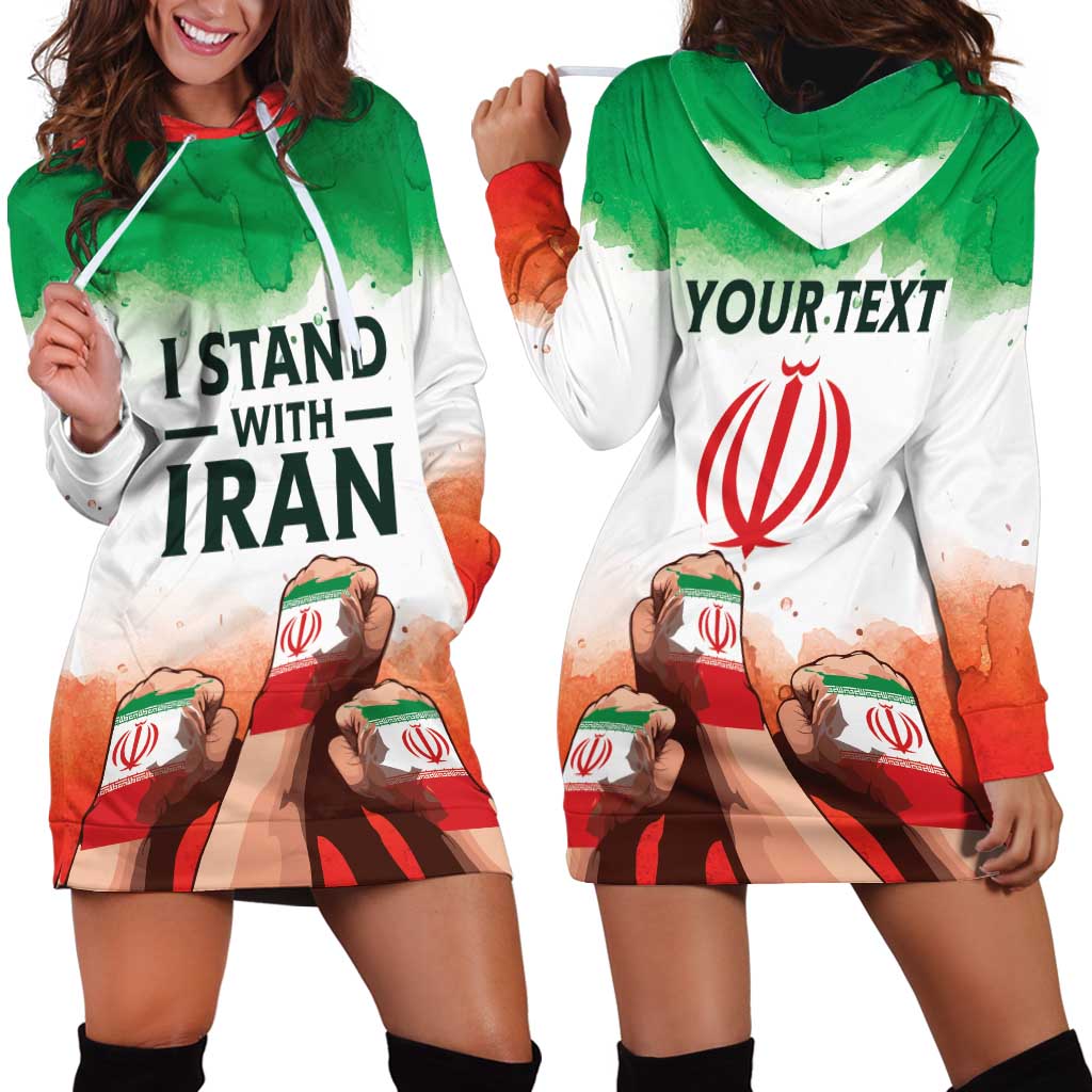 I Stand With Iran Personalized Hoodie Dress Freedom for the Iranian People