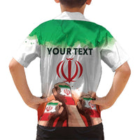 I Stand With Iran Personalized Kid Hawaiian Shirt Freedom for the Iranian People