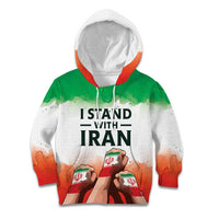 I Stand With Iran Personalized Kid Hoodie Freedom for the Iranian People