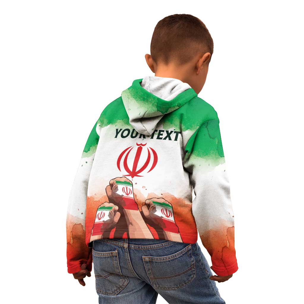 I Stand With Iran Personalized Kid Hoodie Freedom for the Iranian People