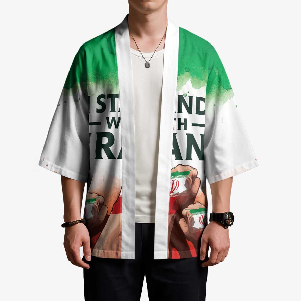 I Stand With Iran Personalized Kimono Freedom for the Iranian People