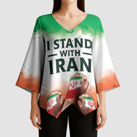 I Stand With Iran Personalized Kimono Sleeve Blouse Freedom for the Iranian People