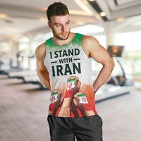 I Stand With Iran Personalized Men Tank Top Freedom for the Iranian People