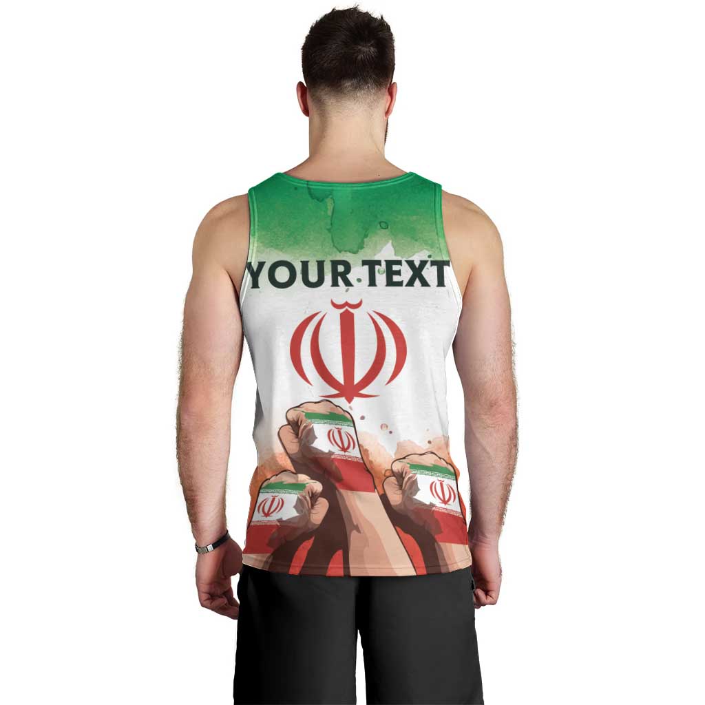 I Stand With Iran Personalized Men Tank Top Freedom for the Iranian People