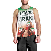 I Stand With Iran Personalized Men Tank Top Freedom for the Iranian People