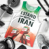 I Stand With Iran Personalized Men Tank Top Freedom for the Iranian People