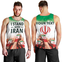 I Stand With Iran Personalized Men Tank Top Freedom for the Iranian People