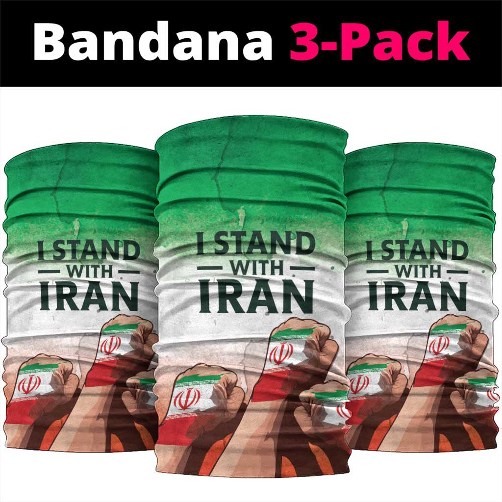 I Stand With Iran Neck Gaiter Freedom for the Iranian People