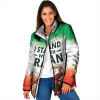 I Stand With Iran Personalized Padded Jacket Freedom for the Iranian People