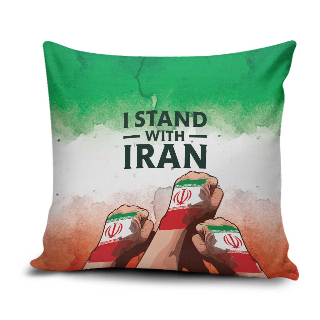 I Stand With Iran Pillow Cover Freedom for the Iranian People